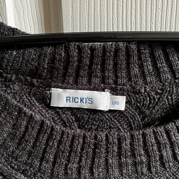 Ricki's Black Wool Knit Sweater - Picture 3 of 3